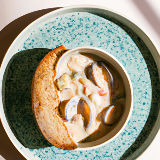 clam-chowder-in-sourdough-bowl