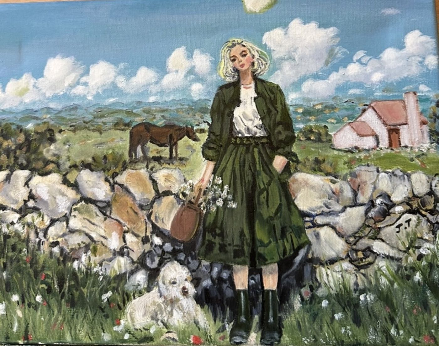 In the British Countryside — Oil on Canvas