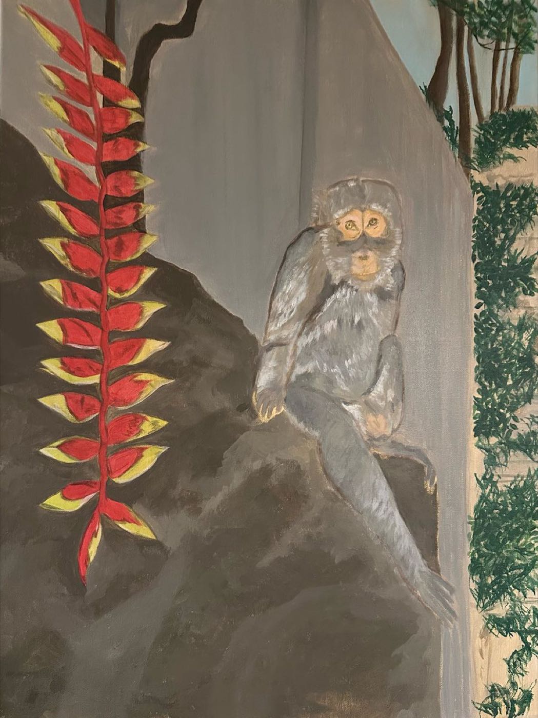 The Bali Monkey — Oil on Canvas